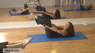 Ruby Beh showing pilates hundred