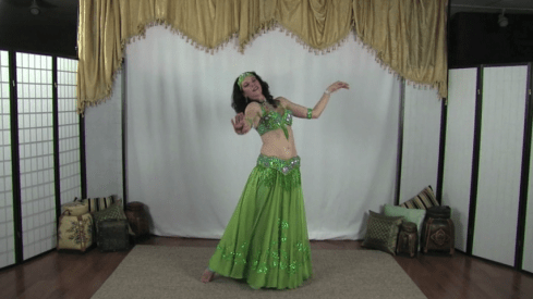 Heather Wayman's costumed belly dance performance