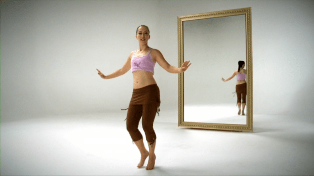 Khalida demonstrates choo-choo shimmy